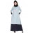 Nazneen Contrast Bottom & Cuff Casual Abaya