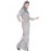 Nazneen Full Embellished Grey Party Abaya