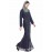 Nazneen Full Embellished Navy Party Abaya