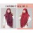 Nazneen Plum & Maroon Triangle Tow Layers Tie At Back Ready To Wear Hijab Cum Naqab Combo pack of two                             