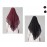 Nazneen Wine & Black Triangle Tow Layers Tie At Back Ready To Wear Hijab Cum Naqab Combo pack of two                             