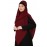 Nazneen Frill around shoulder, Triangle instant ready to wear tie at back Trendy Hijab (MAROON)