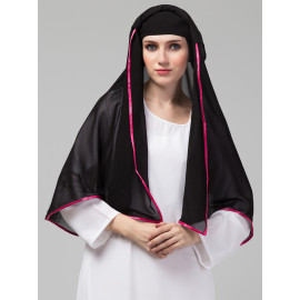 Nazneen Butterfly Arabian hijab With nose piece with Satin tape