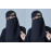 Nazneen Written Queen and Shehzadi Black Instant ready to wear Tie at Back Nose Piece Cum Naqab Combo Pack of two