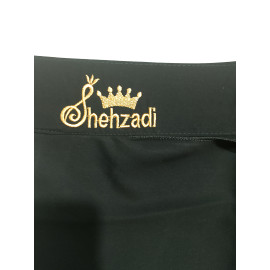 Nazneen Written Queen and Shehzadi Black Instant ready to wear Tie at Back Nose Piece Cum Naqab Combo Pack of two