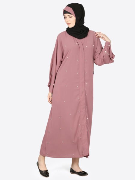 Nazneen Exquisite Hand-Worked Pearl-Embellished Dubai Kaftan