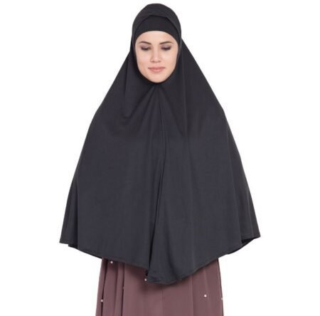 Nazneen Comfortable Black Prayer Hijab
