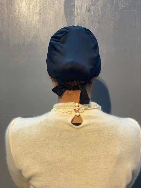 Nazneen Shimmer Stretchable Tie at back under Hijab Cap